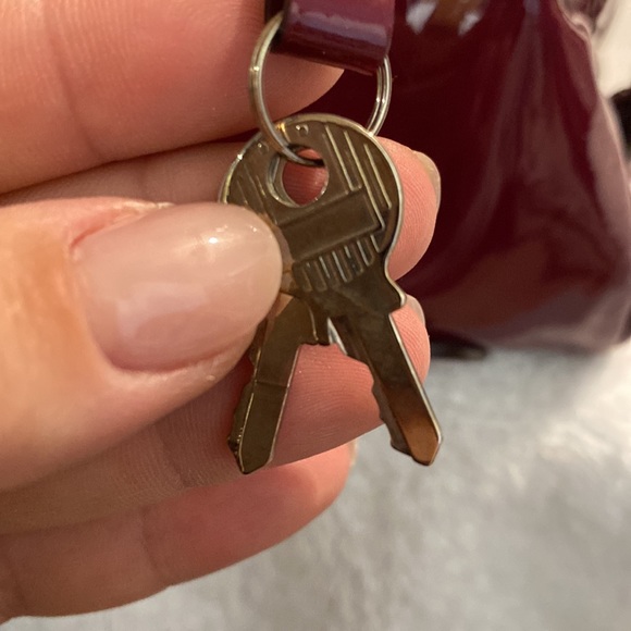 Dolce&gabbana patent leather Lily stripe bag. Cherry color egg yolk stripe. - Picture 5 of 16